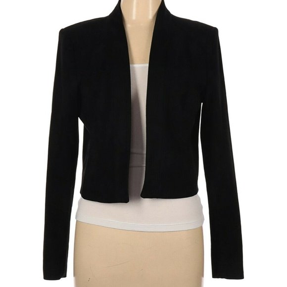 Calvin Klein Faux Suede Black Blazer 